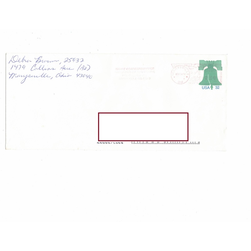 DEBRA BROWN SIGNED ENVELOPE