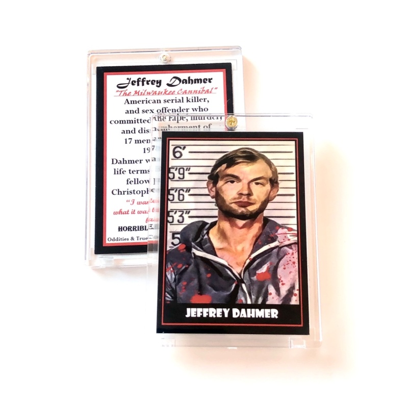 Jeffrey Dahmer Trading Card In Collector Case