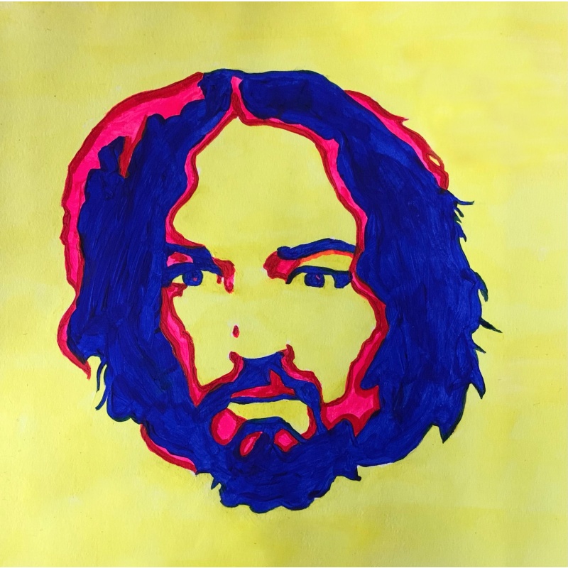 Charles Manson Pop Art Painting