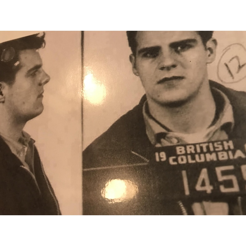 Deceased- Clifford Olson early mugshot reprint from British Columbia 1962