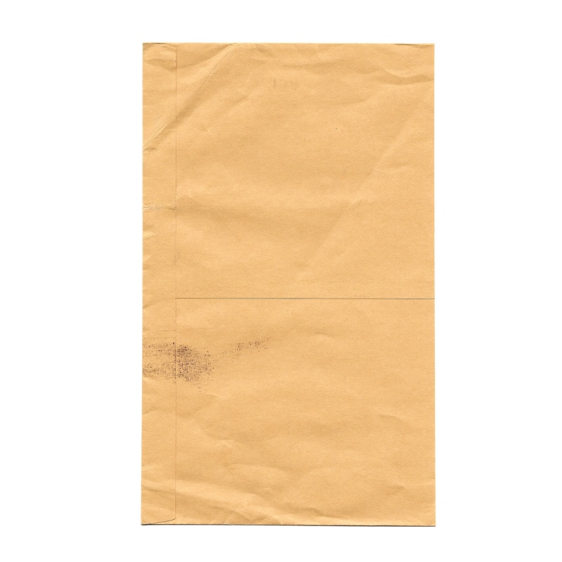 Charles Manson Printed Address Portion, Large Brown Envelope, State Prison Corcoran, Manson Family, ATWA