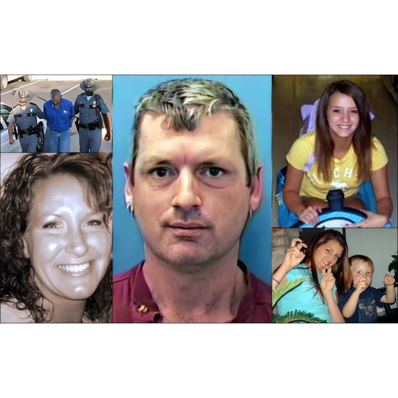 KEVIN WAYNE DUNLAP |  On October 15, 2008, Dunlap stabbed and killed a 5 year old boy, and his 14 and 17 year old sister's in their home. He then raped and attempted to murder their mother by stabbing her with a knife. When he thought that the mother was