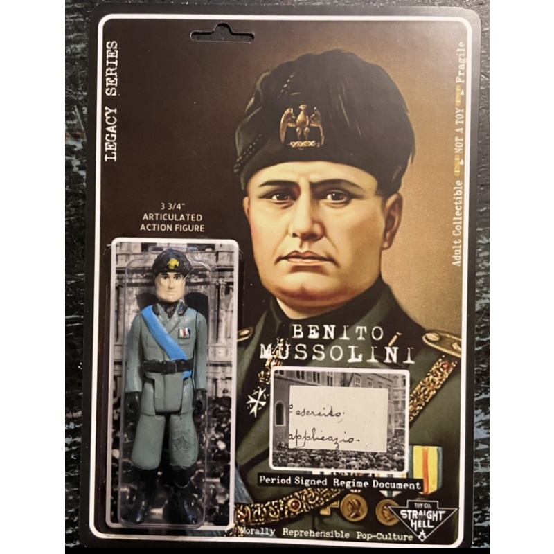 Benito Mussolini figure WITH RELIC