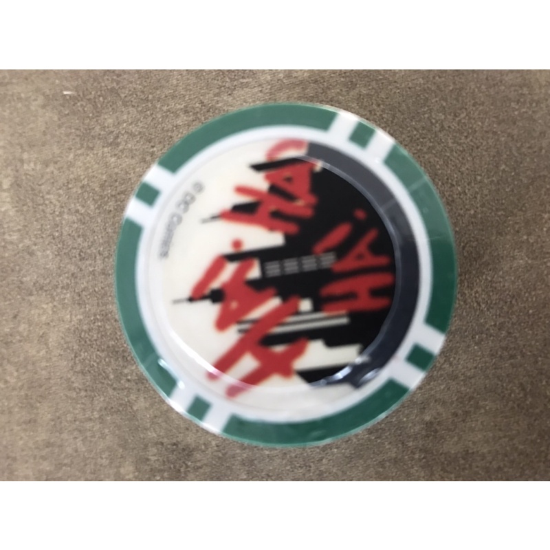 James Holmes Joker Dark Knight collectible green poker chip