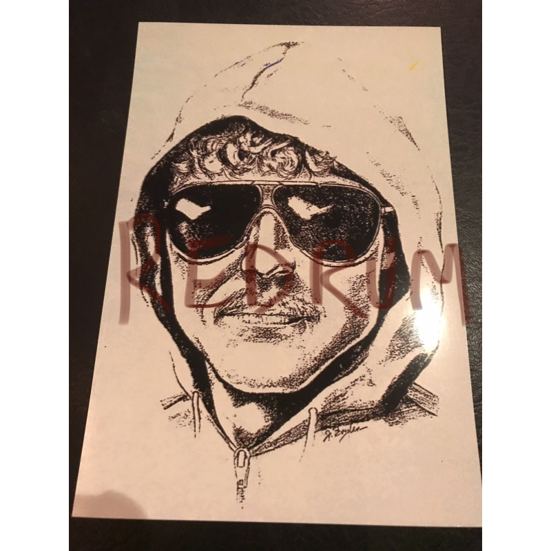 The Unabomber sketch 4 x 6 photograph from 1980’s