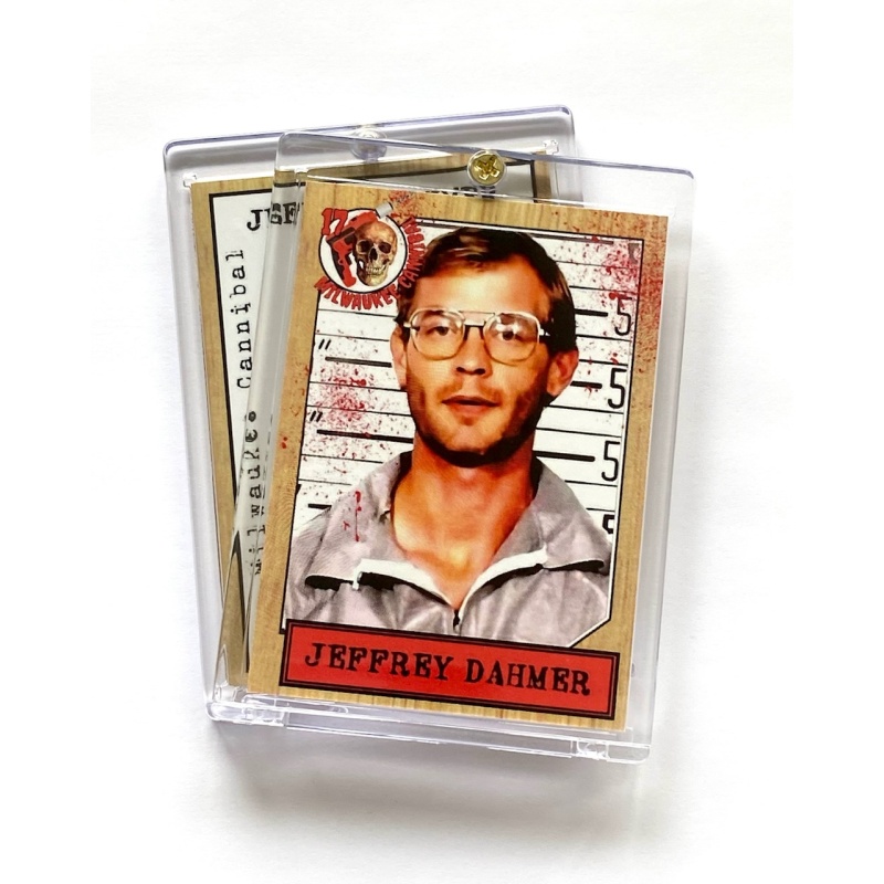 Jeffrey Dahmer “Milwaukee Cannibal” 80’s Style Trading Card Comes In Collector’s Case