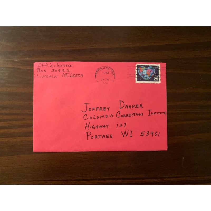 Jeffrey Dahmer (Deceased) Penpal Letter