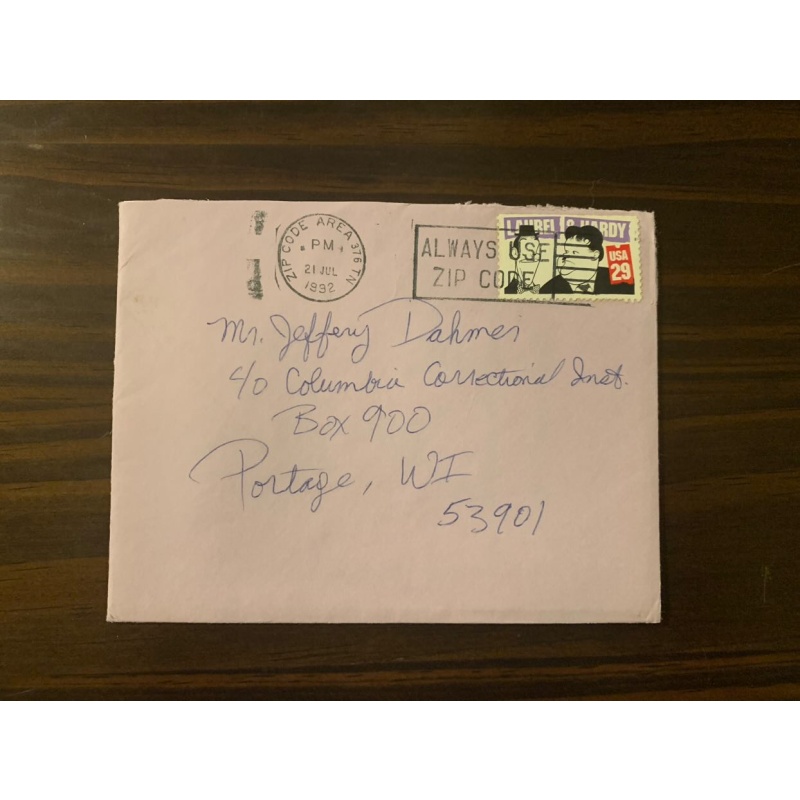 Jeffrey Dahmer (Deceased) Penpal Letter