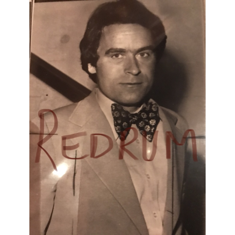 Theodore Robert Bundy 4 x 5 photograph with bow tie 1970’s