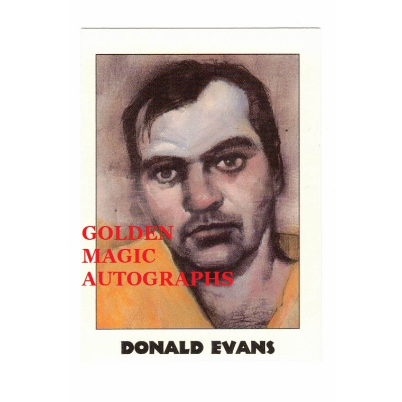 DONALD EVANS TRUE CRIME SERIES 4 TRADING CARD; CARD NO. 166