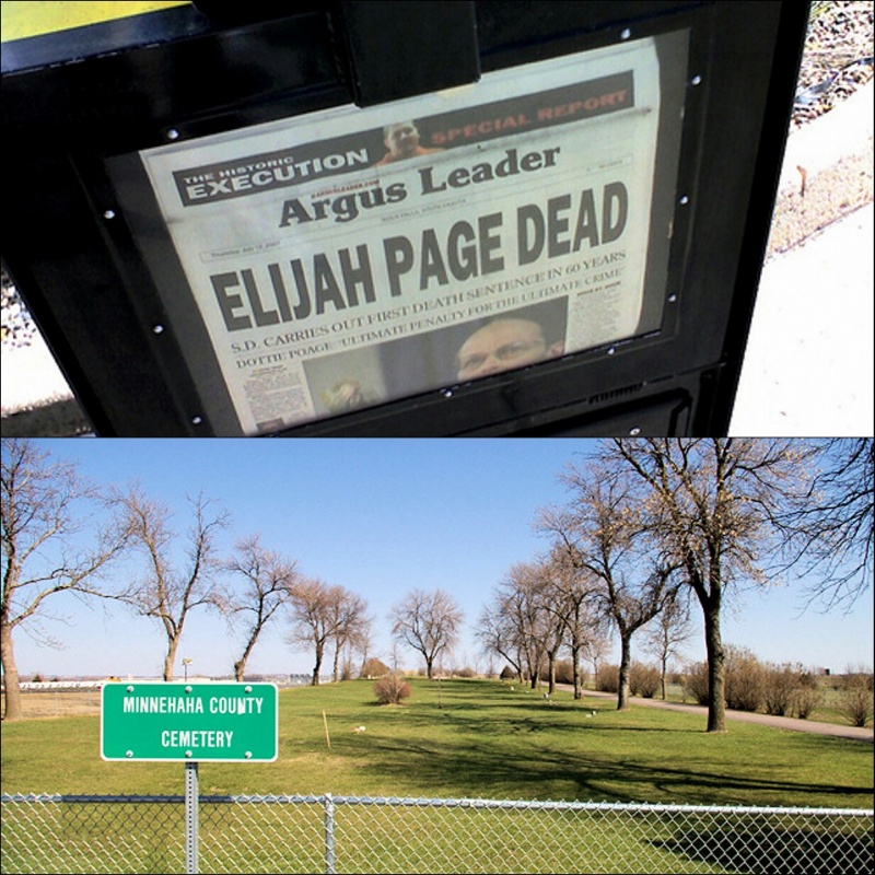 ELIJAH PAGE | South Dakota carries out first execution in 60 years against man who tortured friend to death | Page was executed by lethal injection at SD State Penitentiary in Sioux Falls on July 11, 2007 | ALS | SEALED