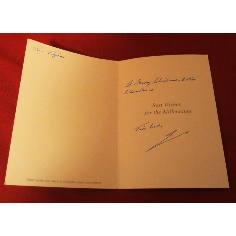 IAN BRADY (Moors Murderer) signed Christmas card