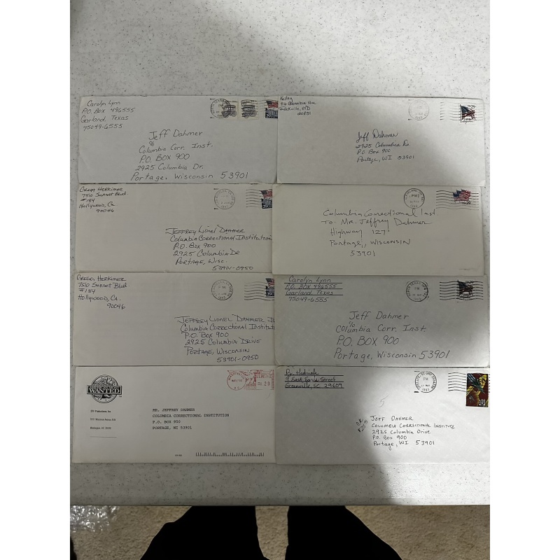 Jeffrey Dahmer Prison Mail