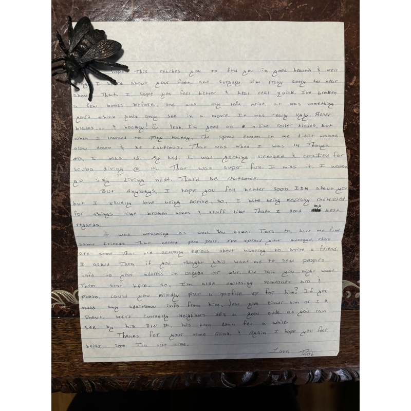 Robert Thousand and Anthony Allen handwritten letters and envelopes