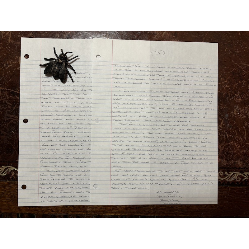 Executed serial killer Gary Ray Bowles handwritten letter and envelope