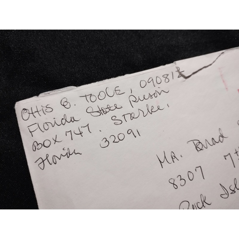 Ottis Toole's envelope from 1991