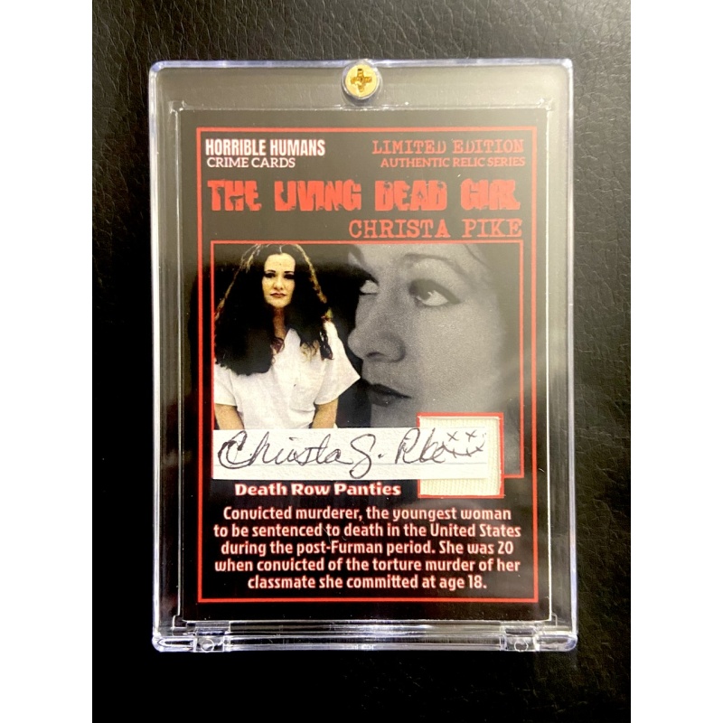 Christa Pike Authentic Cut Signature & Panties Relic Card In Collector’s Case