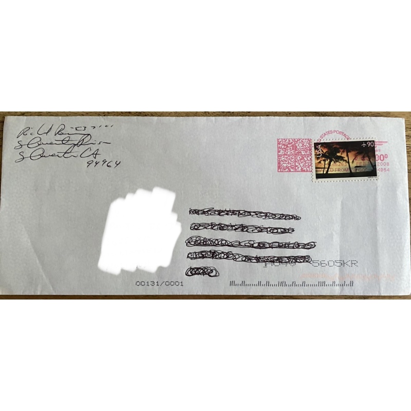 RICHARD RAMIREZ HANDWRITTEN LETTER/ENVELOPE SET