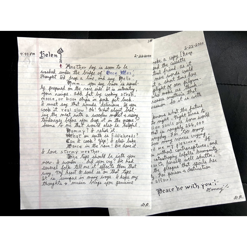 DANNY ROLLING “The Gainesville Ripper” 2 Page Signed Letter 2/22/2000