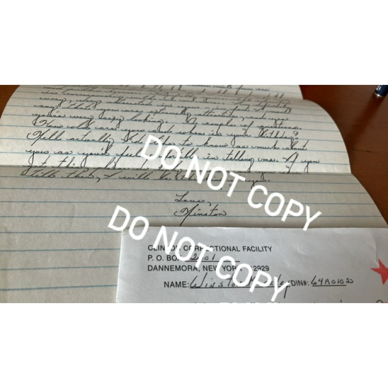 Deceased convicted murderer Winston Moseley handwritten letter envelope set