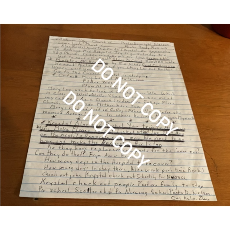 Convicted serial killer Gary Ridgway handwritten partial letter signed, Gary