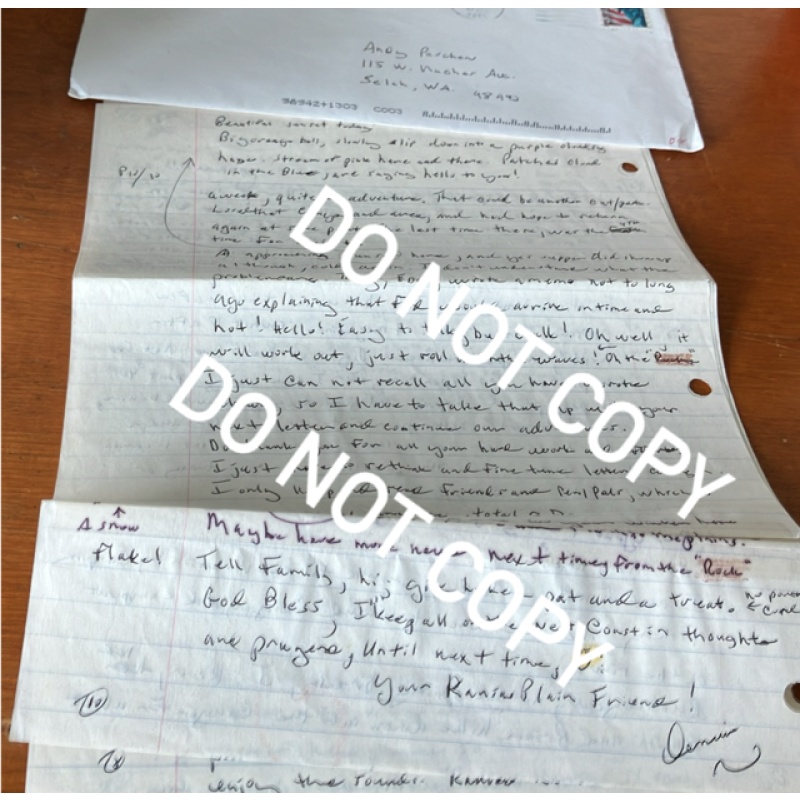 Convicted serial killer Dennis Rader ‘BTK’ handwritten 10 page letter envelope set