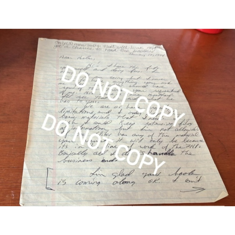 Executed serial killer Michael Sharp handwritten letter