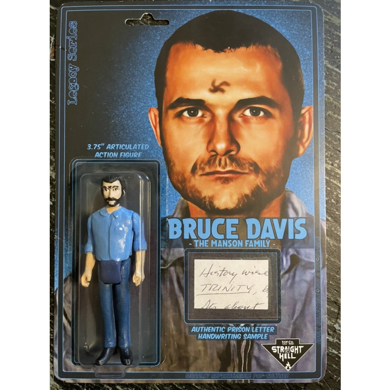 Bruce Davis Manson Family figure WITH RELIC