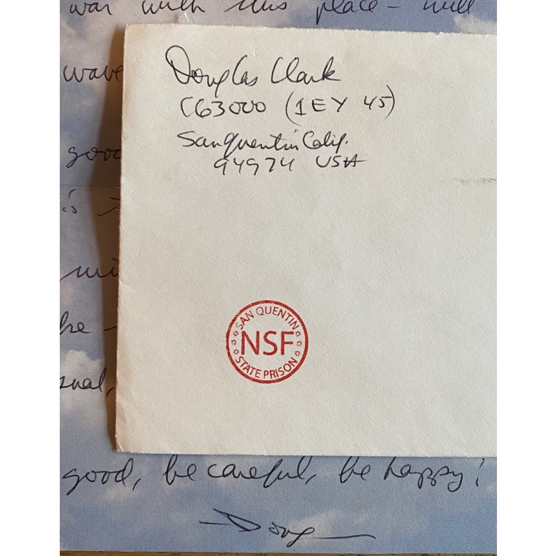 DOUGLAS CLARK HANDWRITTEN LETTER/ENVELOPE SET