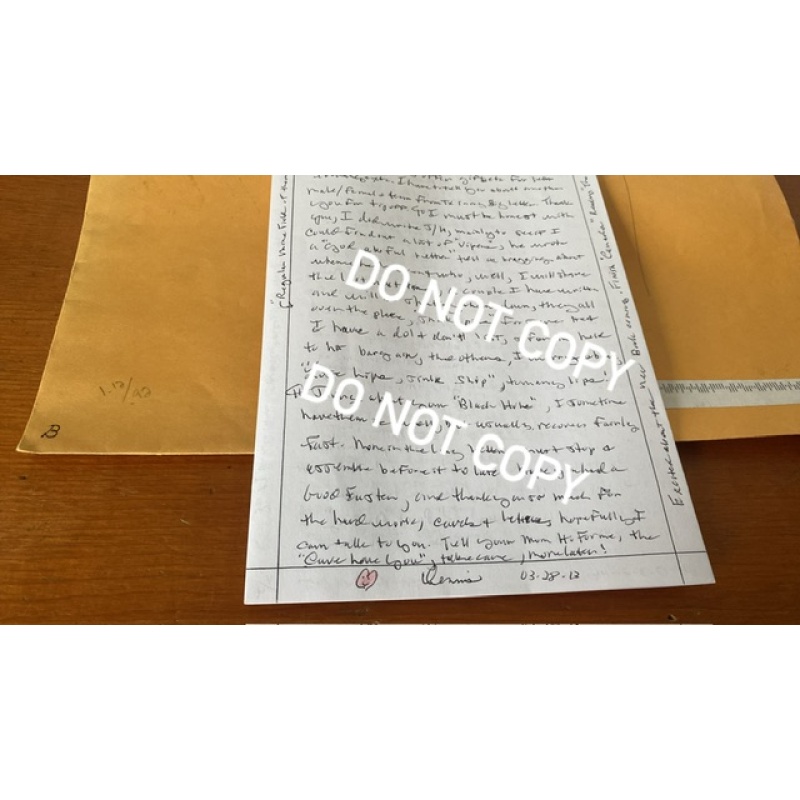 Dennis Rader ‘BTK’ handwritten letter envelope set hand signed