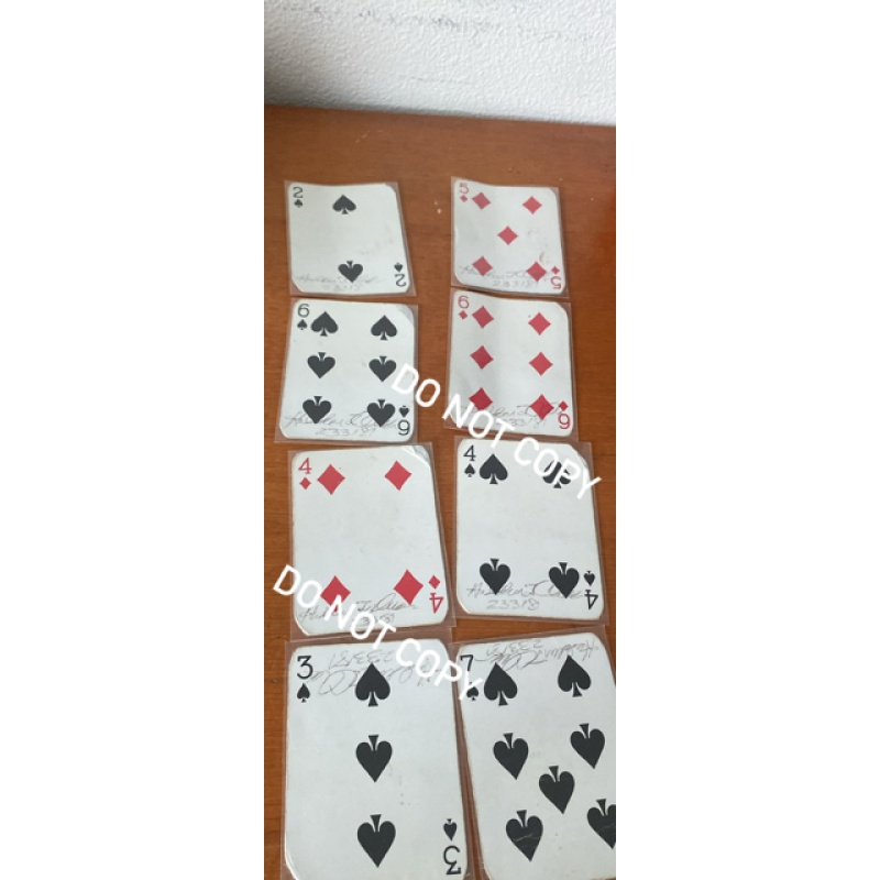 Convicted murderer Hadden Clark (8) signed playing cards