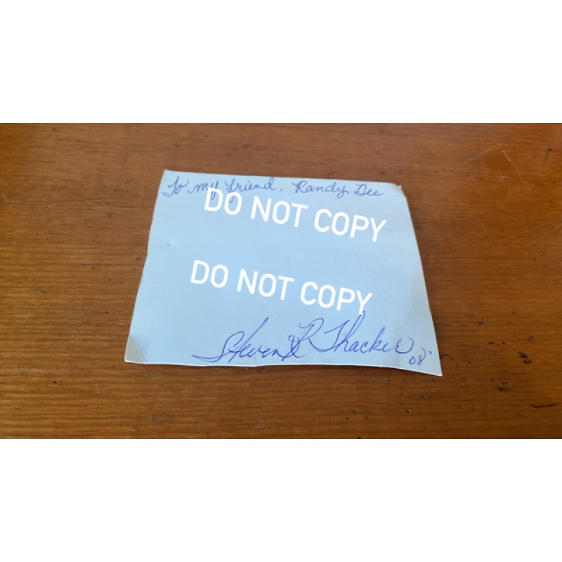 Deceased serial killer Steven Thacker signed photograph