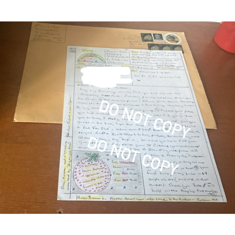 Dennis Rader ‘BTK’ handwritten letter envelope set with doodle on front