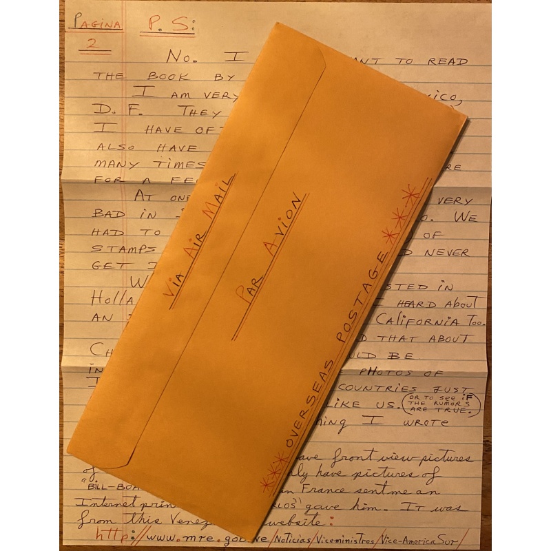 SERIAL KILLER PATRICK WAYNE KEARNEY HANDWRITTEN LETTER/ENVELOPE SET + EXTRA