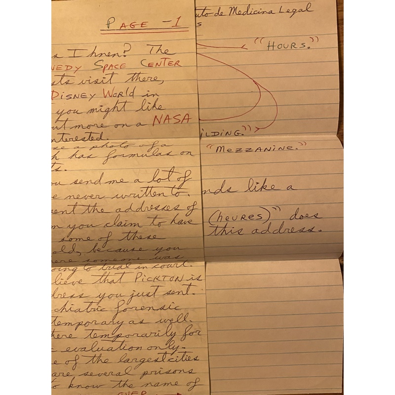 SERIAL KILLER PATRICK WAYNE KEARNEY HANDWRITTEN LETTER/ENVELOPE SET + EXTRA