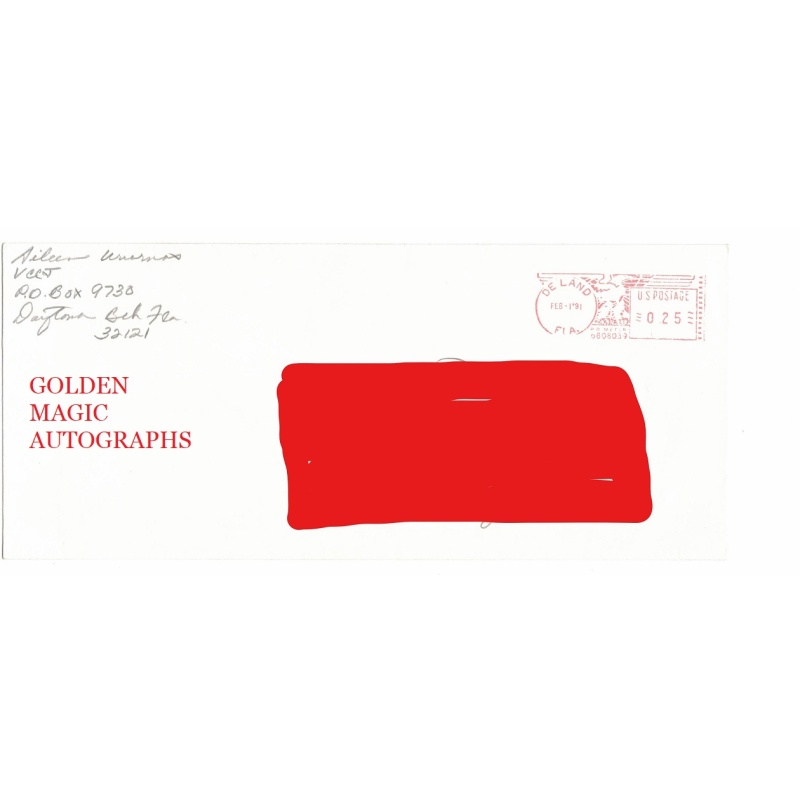 AILEEN WUORNOS SIGNED ENVELOPE