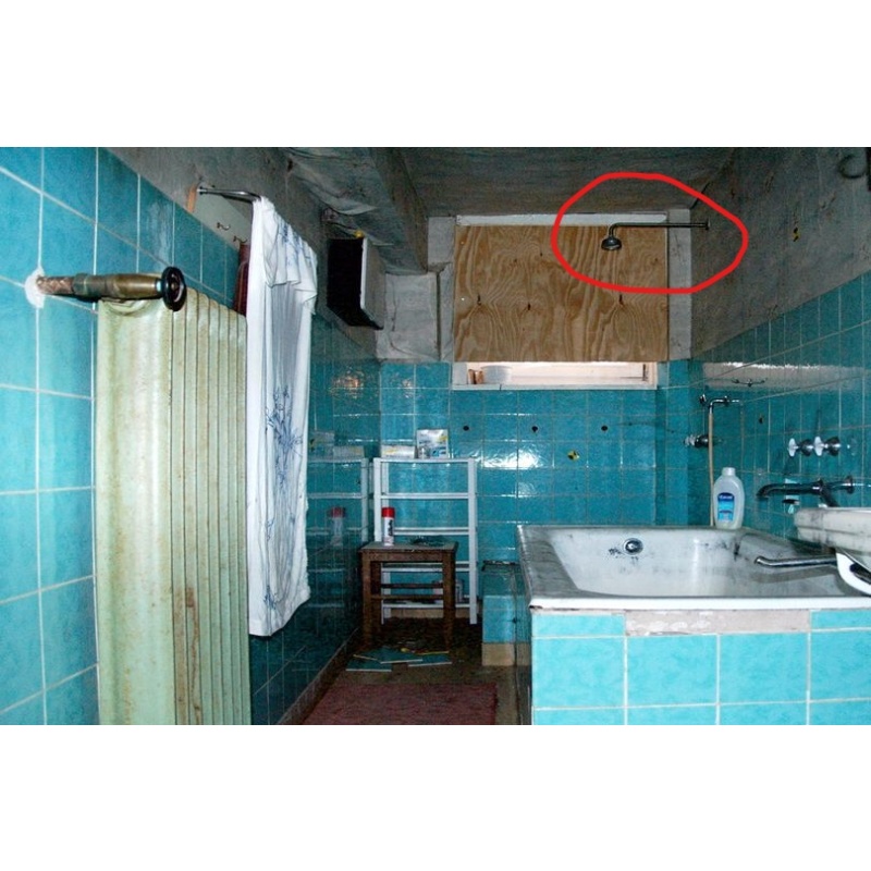 Armin Meiwes Shower Head from his infamous bathroom cannibal crime scene relic