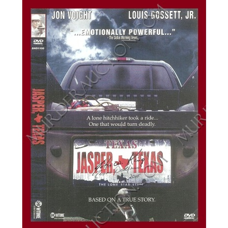 John King signed Jasper, Texas DVD cover EXECUTED