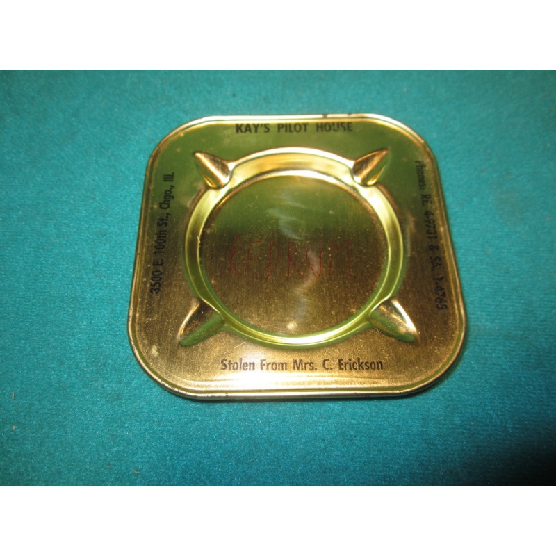 Richard Speck original kay pilot house ashtray from 1966