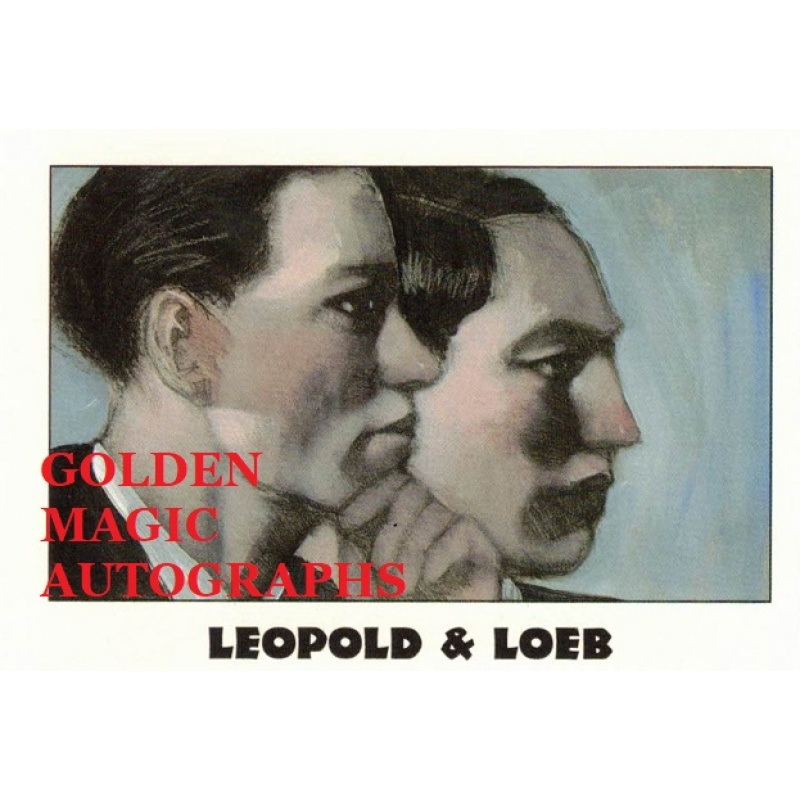 LEOPOLD & LOEB TRUE CRIME SERIES 4 TRADING CARD; CARD NO. 190