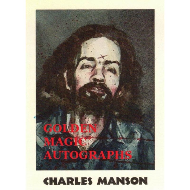 CHARLES MANSON SERIES 2 TRUE CRIME TRADING CARD; CARD NO. 71