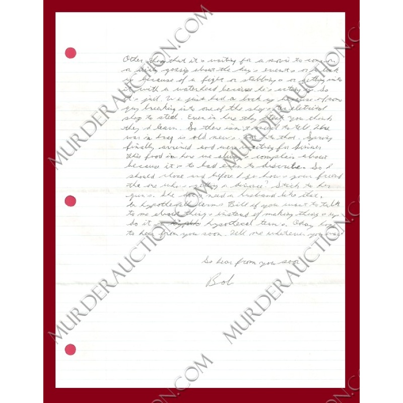 Robert Arthurson letter/envelope