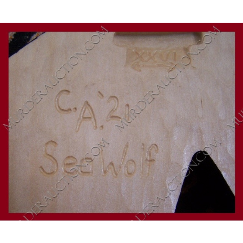 Carl Abuhl hand carved Sea Wolf