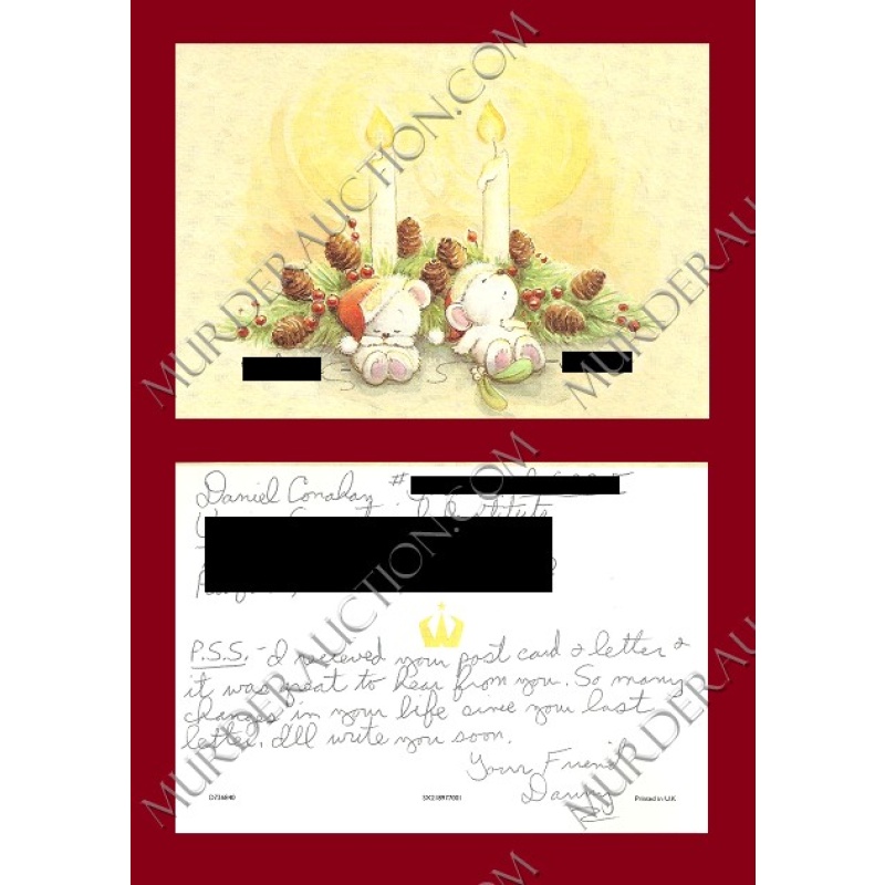 Daniel Conahan card/envelope 12/11/2005