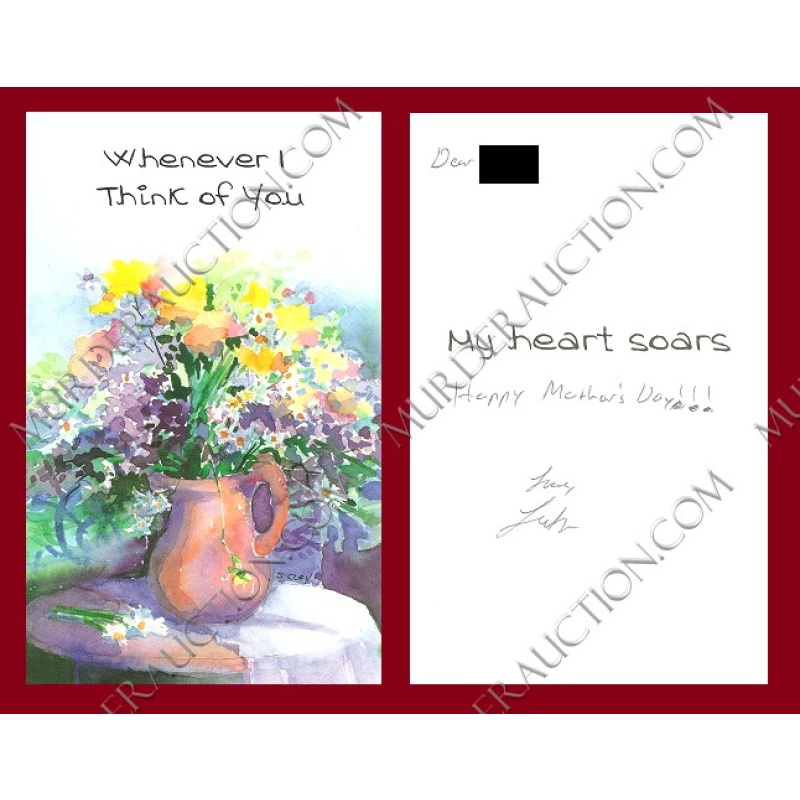 Luke Woodham card/envelope 5/7/2020