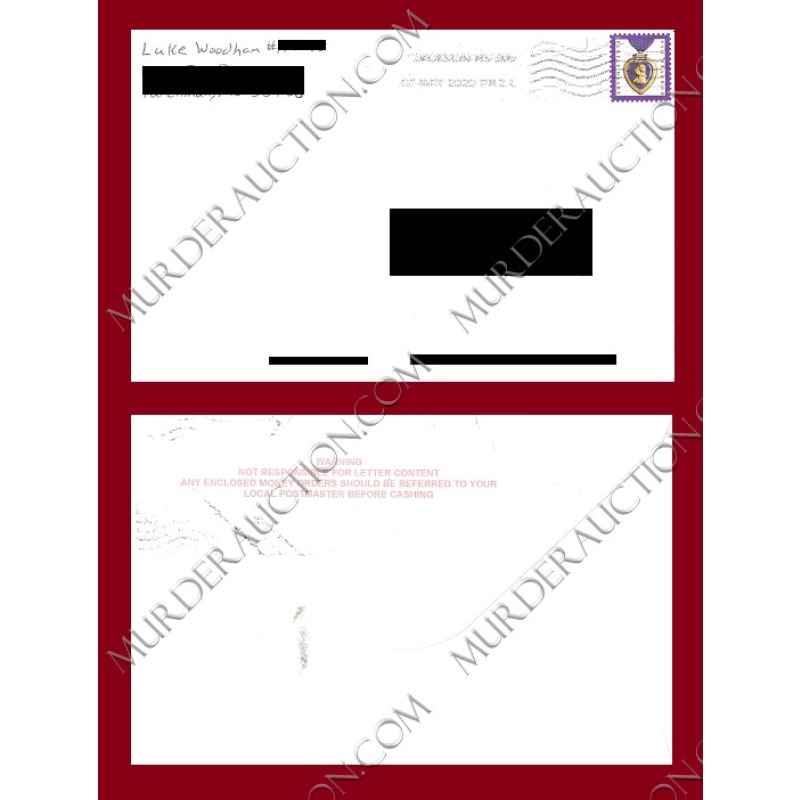 Luke Woodham card/envelope 5/7/2020