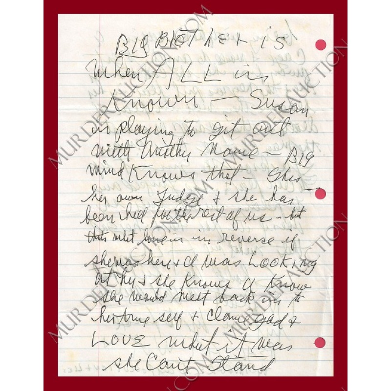 Charles Manson letter/envelope 6/6/2008 DECEASED