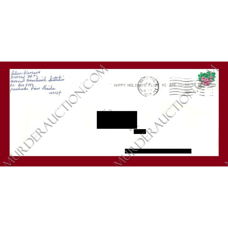 Aileen Wuornos letter/envelope 12/27/1993 EXECUTED