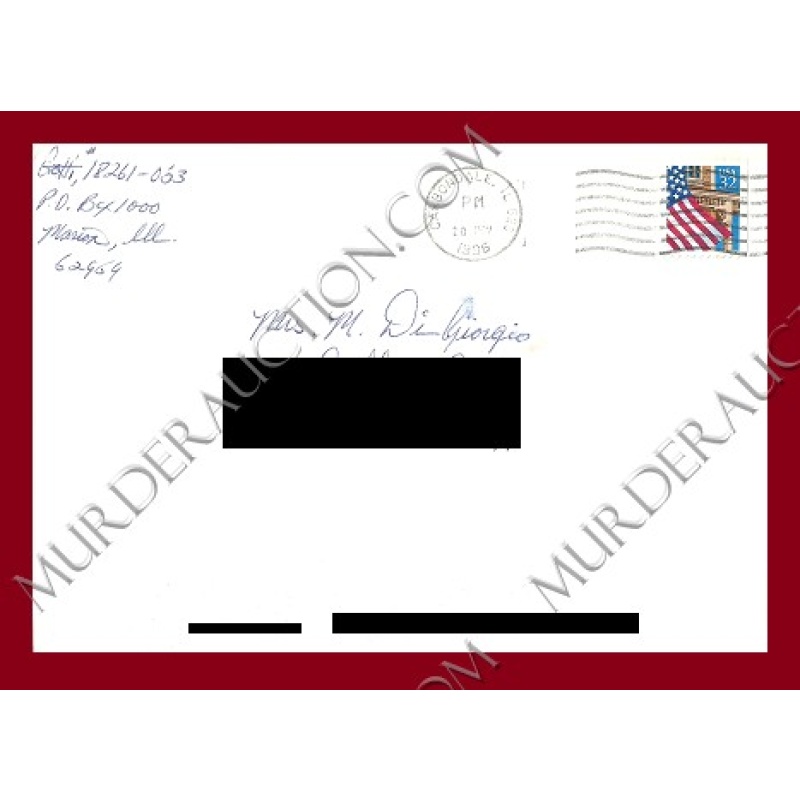 John Gotti card/envelope 11/20/1996 DECEAESED