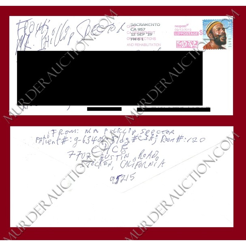 Phil Spector letter/envelope 9/12/2019 DECEASED